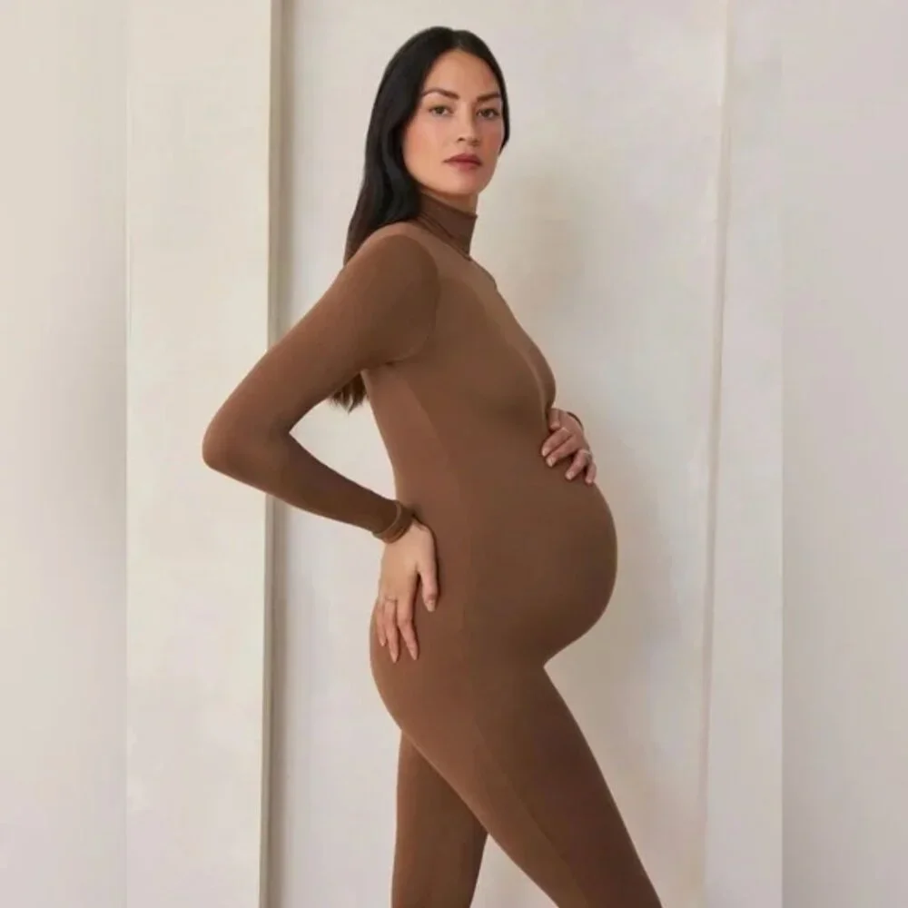 Bumpsuit Penelope Unitard In Mocha Size Small - Picture 2 of 10